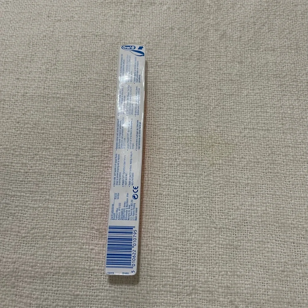 Oral-B Squish Grip Kids Toothbrush Ages 1-8 Pink Orange Vintage Made in Ireland